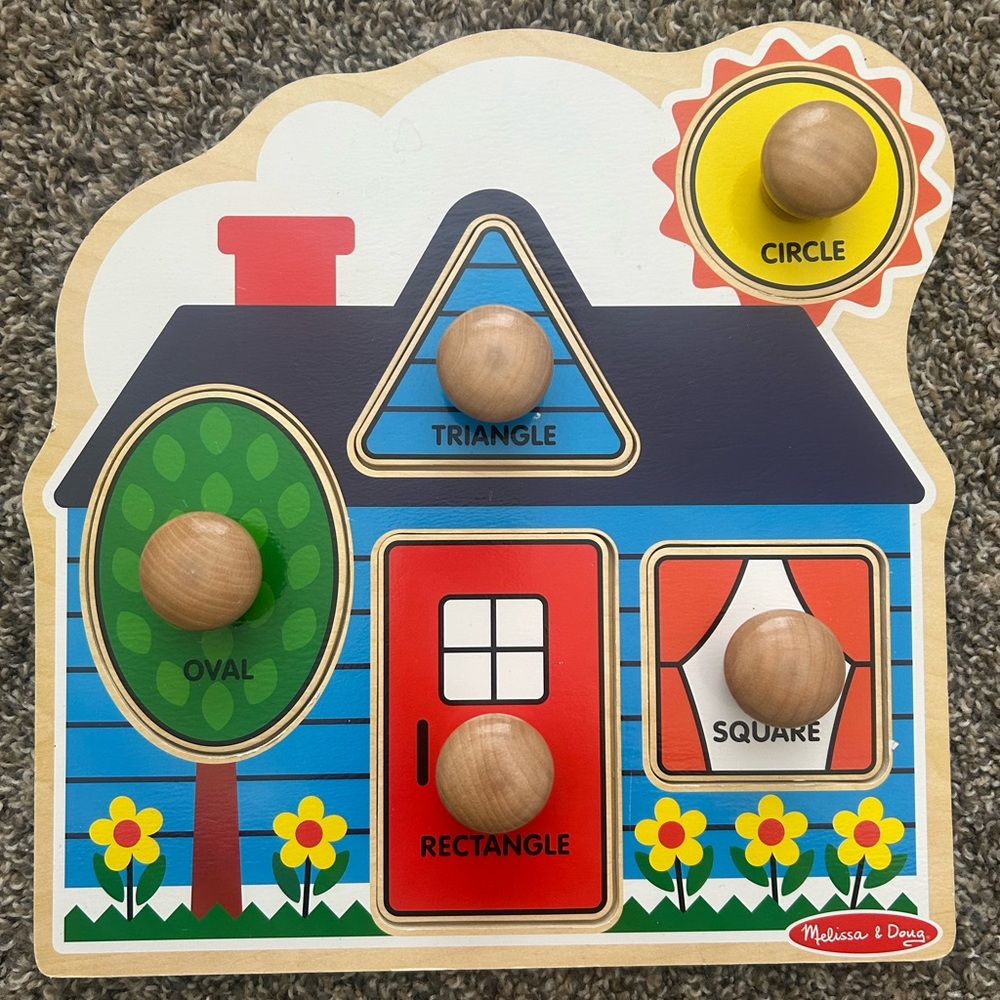 Melissa & Doug Blue and Yellow Animal House Puzzle - Picture 2 of 3